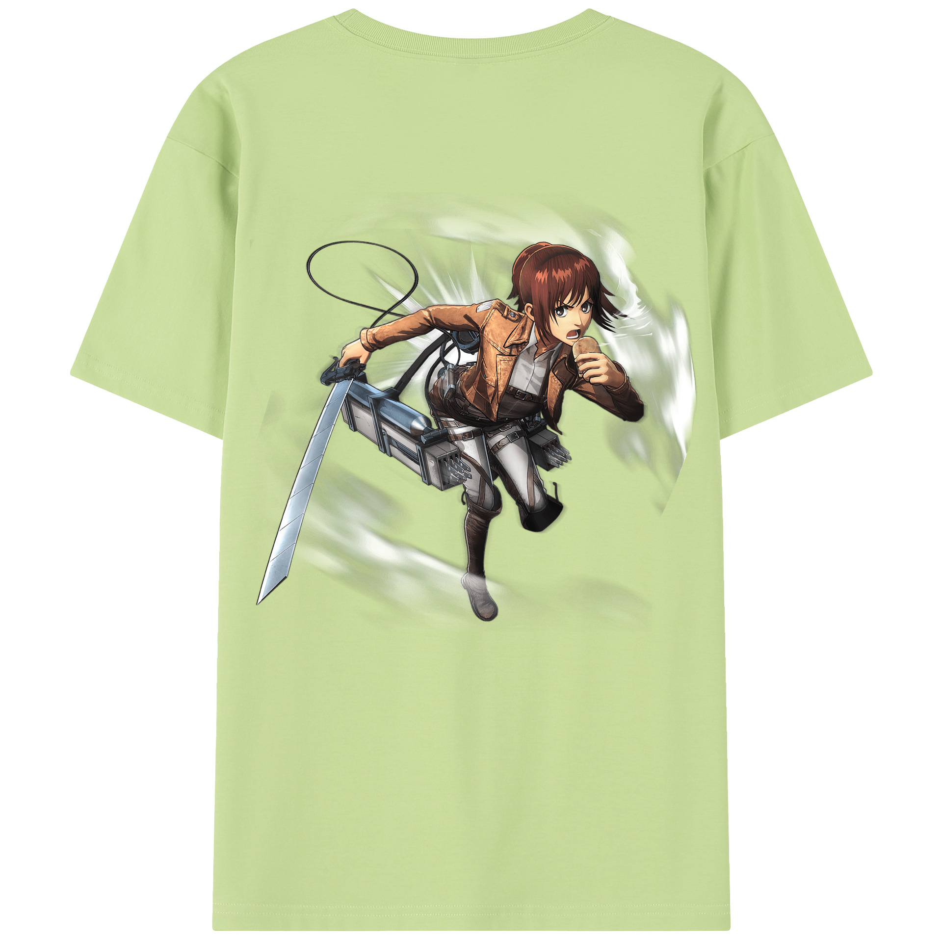 （画像用） 進撃の巨人 サシャ·ブラウス Attack on Titan Sasha Blaus 綿100％半袖Tシャツ（背面プリント）